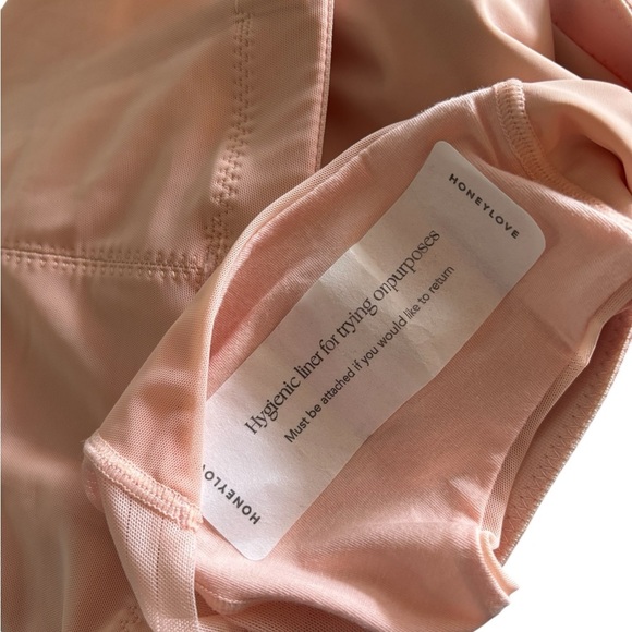 Honeylove SuperPower High Waisted Brief Sz L Rose Tan Shapewear Strong Support - Picture 4 of 7